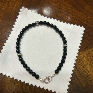 Onyx Sterling silver bracelet